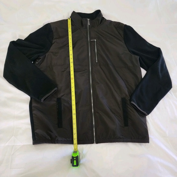 Calvin Klein Mens XLT Black Zipup Jacket. 2 Pockets And Chest Pocket Excell Cond - Picture 5 of 10